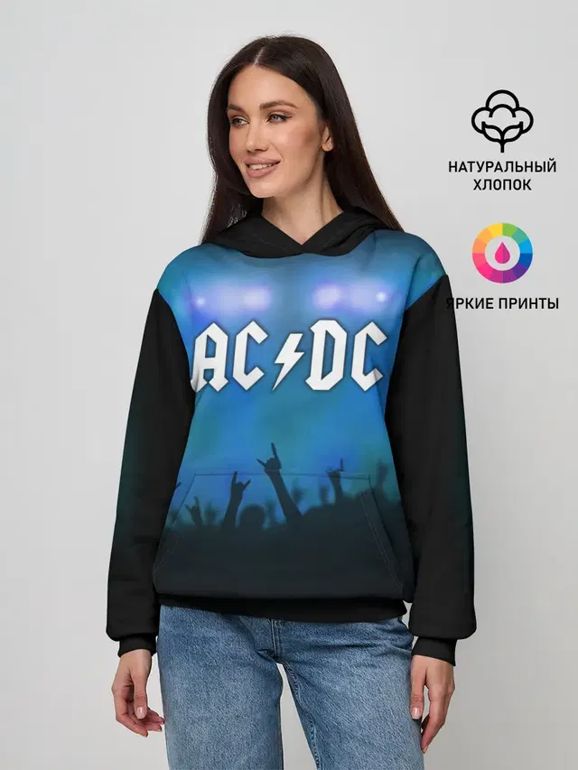 Женское худи с принтом «AC»