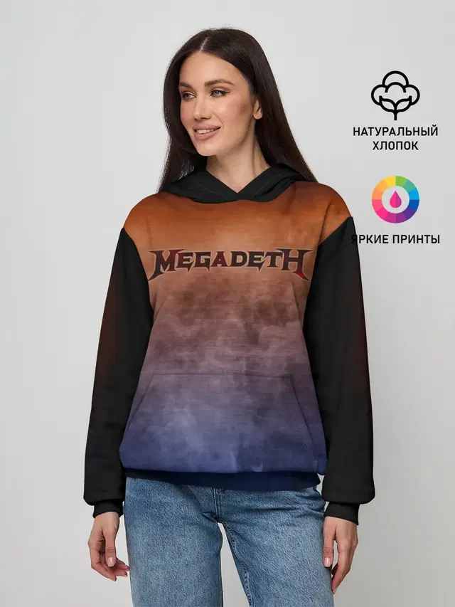 Женское худи с принтом «Megadeth»