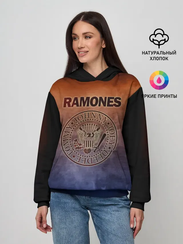 Женское худи с принтом «Ramones»