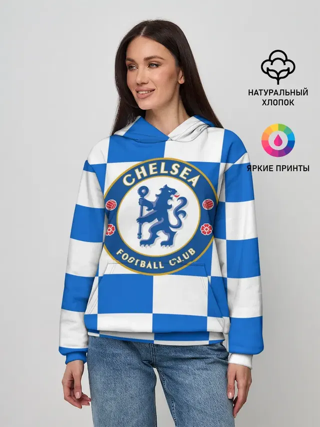 Женское худи с принтом «FC Chelsea»
