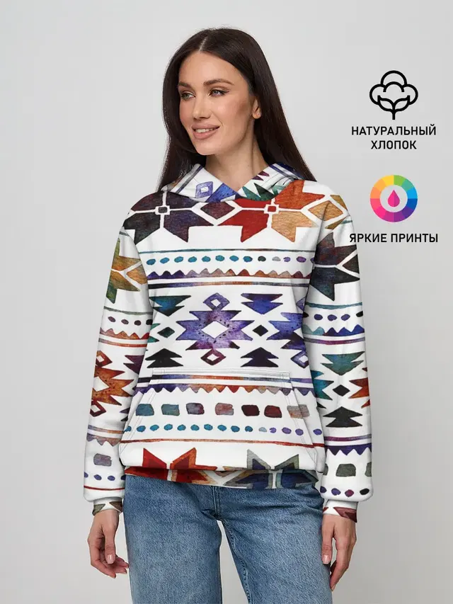 Снежинки акварель
