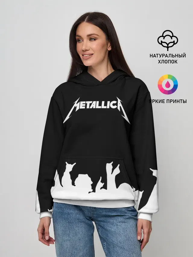Женское худи с принтом «Metallica»