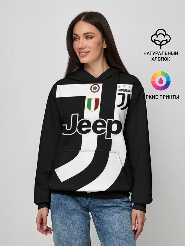 Женское худи с принтом «Ювентус — Dybala FIFA edition 2018»