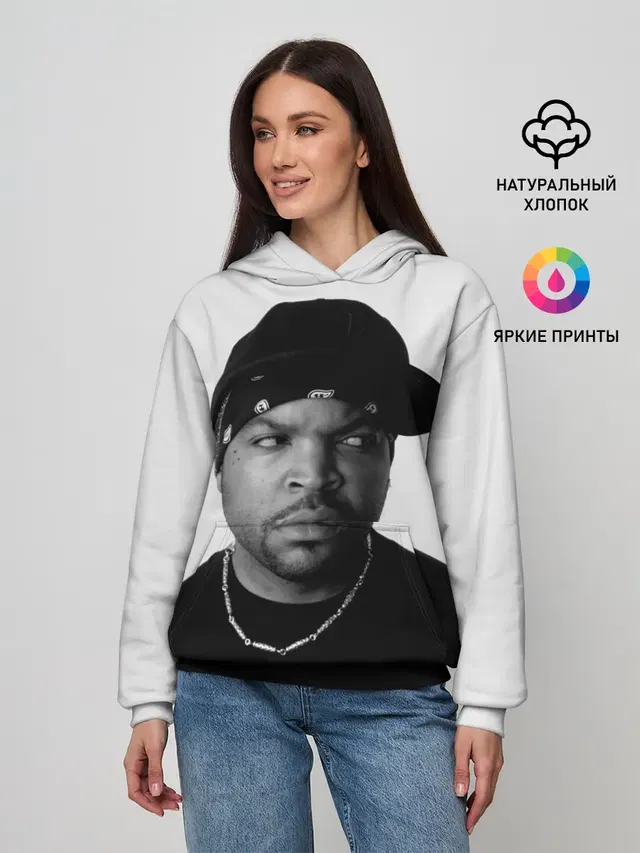 Женское худи с принтом «Ice Cube»