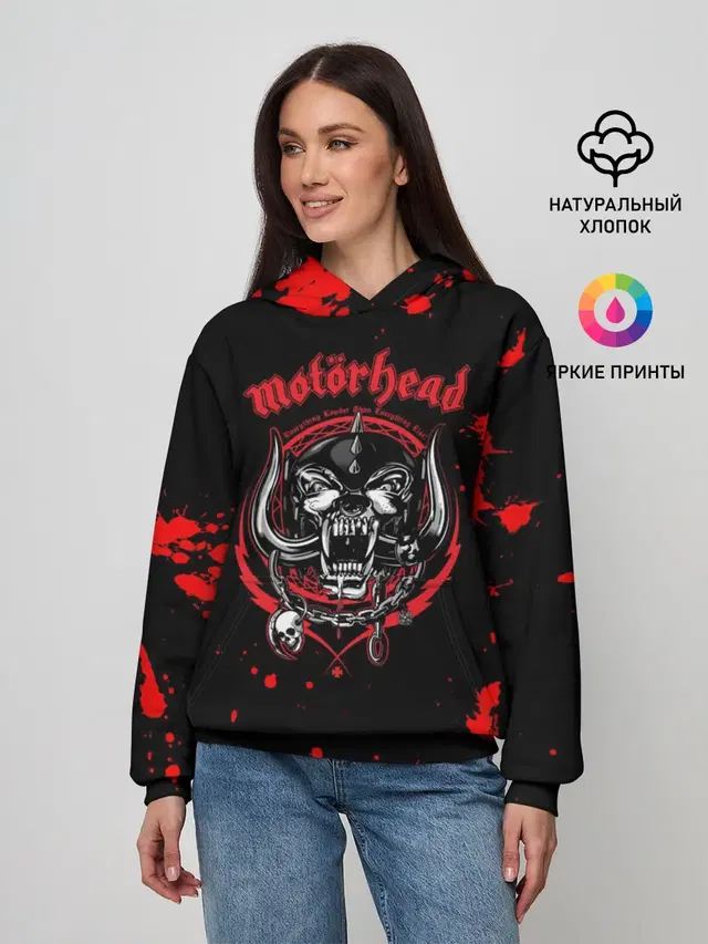 Женское худи с принтом «Motorhead — Motrhead»