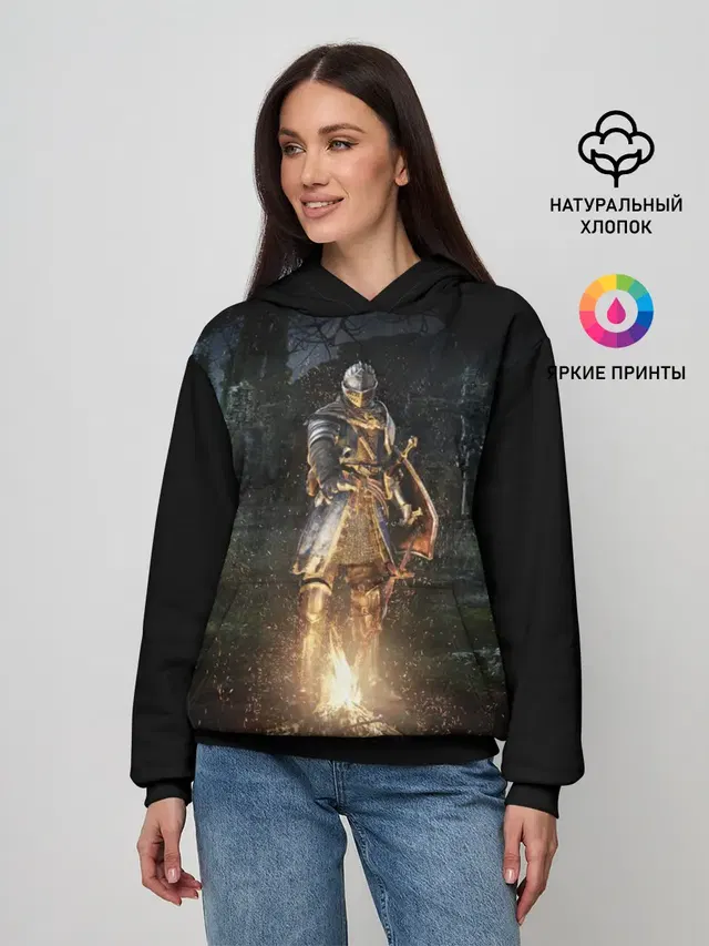 Женское худи с принтом «Bonfire»