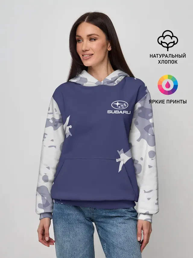 Женское худи с принтом «Subaru Sport»