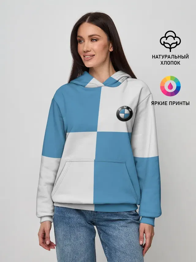 Женское худи с принтом «BMW»