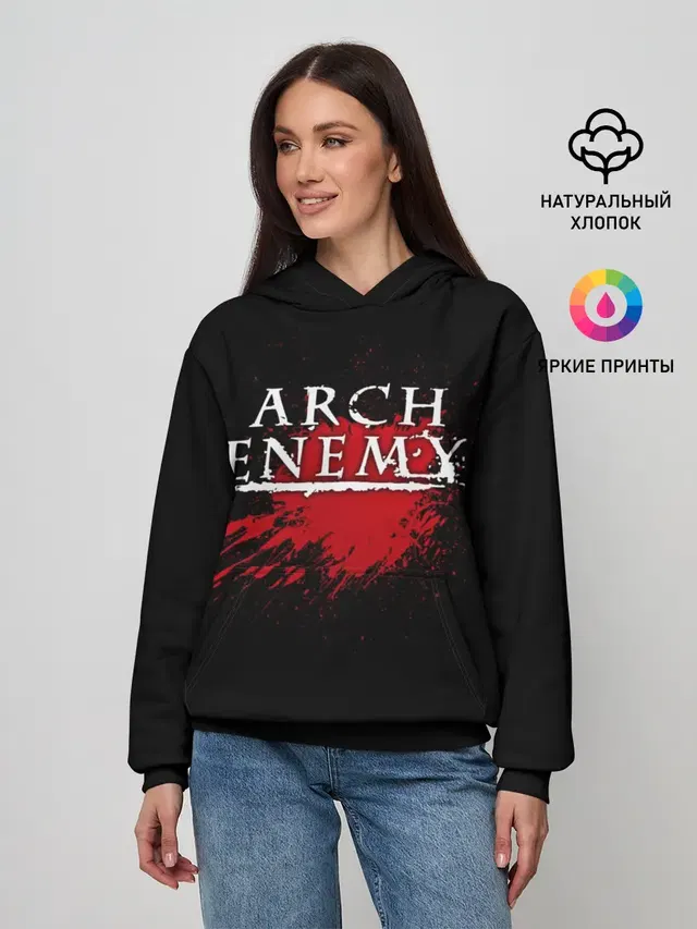 Женское худи с принтом «Arch Enemy»