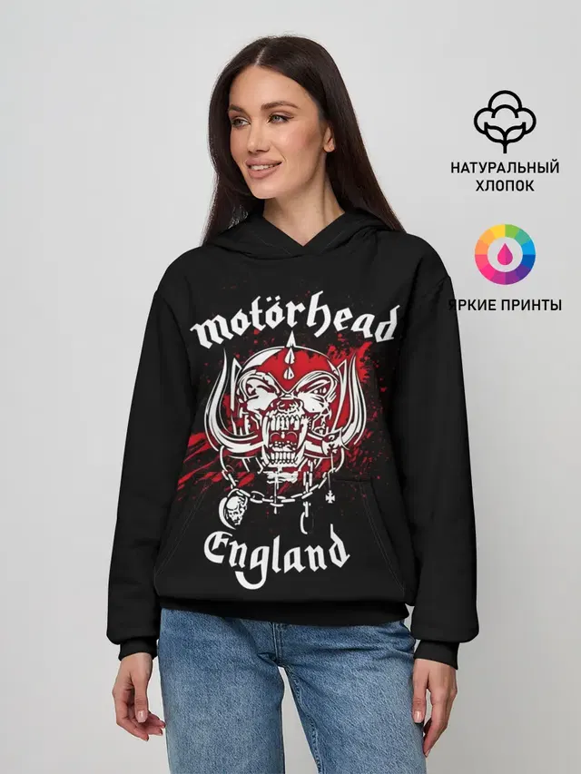 Женское худи с принтом «Motorhead»