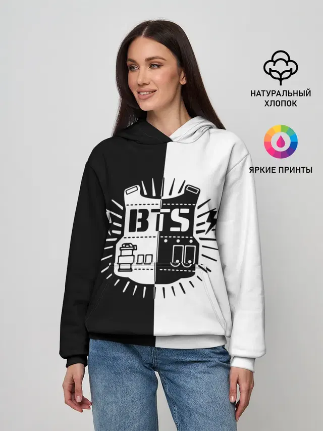 Женское худи с принтом «BTS — Bangtan Boys»
