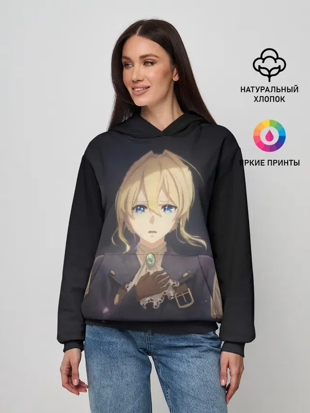 Женское худи с принтом «Violet Evergarden»