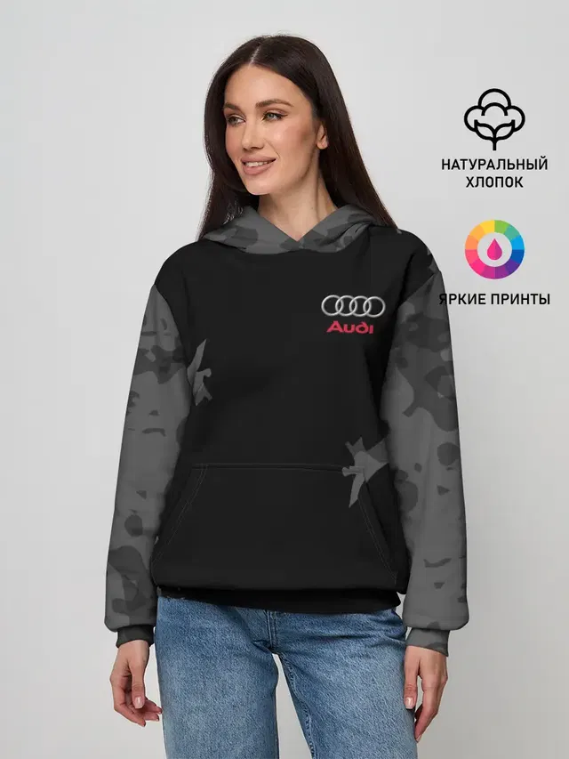Женское худи с принтом «Audi — AUDI SPORT»
