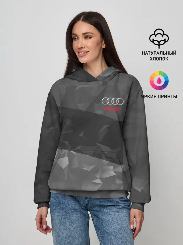 Женское худи с принтом «Audi — AUDI SPORT»