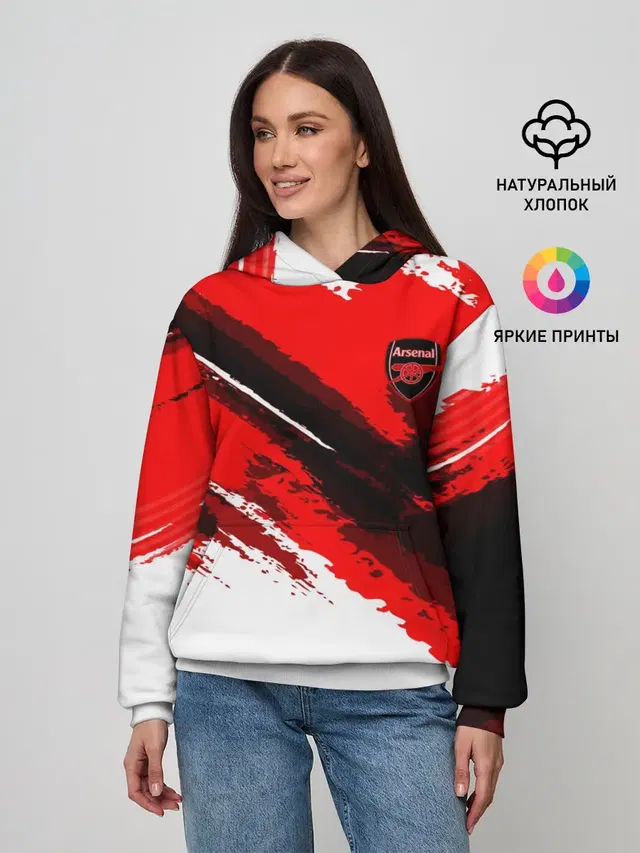 Женское худи с принтом «FC Arsenal Original 2018»