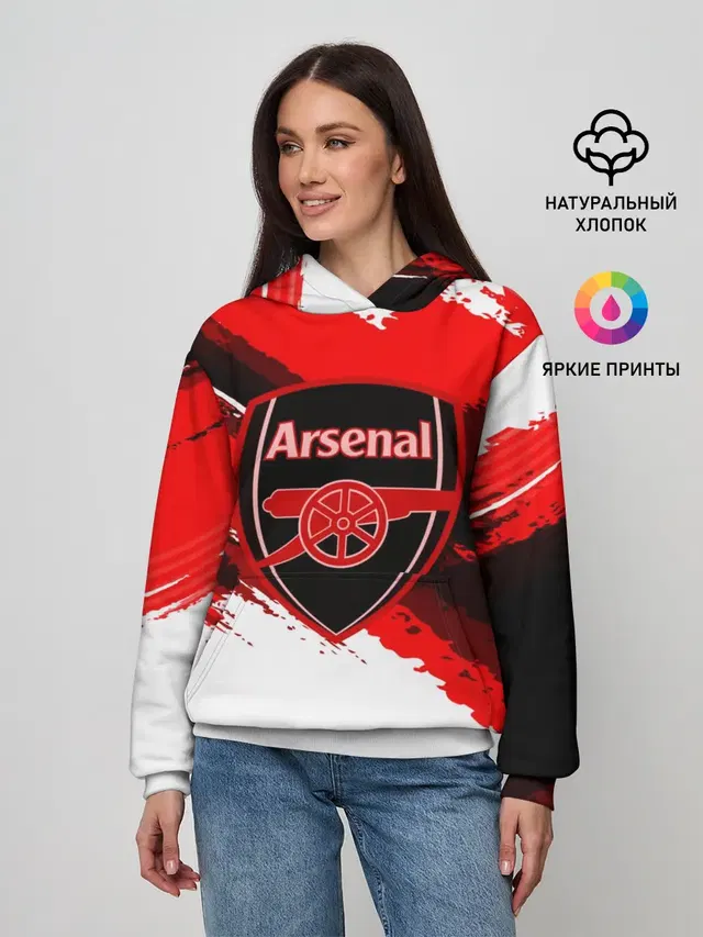 Женское худи с принтом «Arsenal Sport Style»