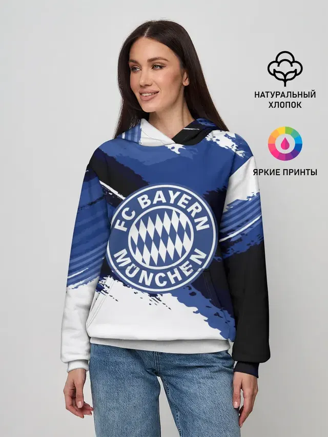 Женское худи с принтом «Bayern Munchen Sport Style»