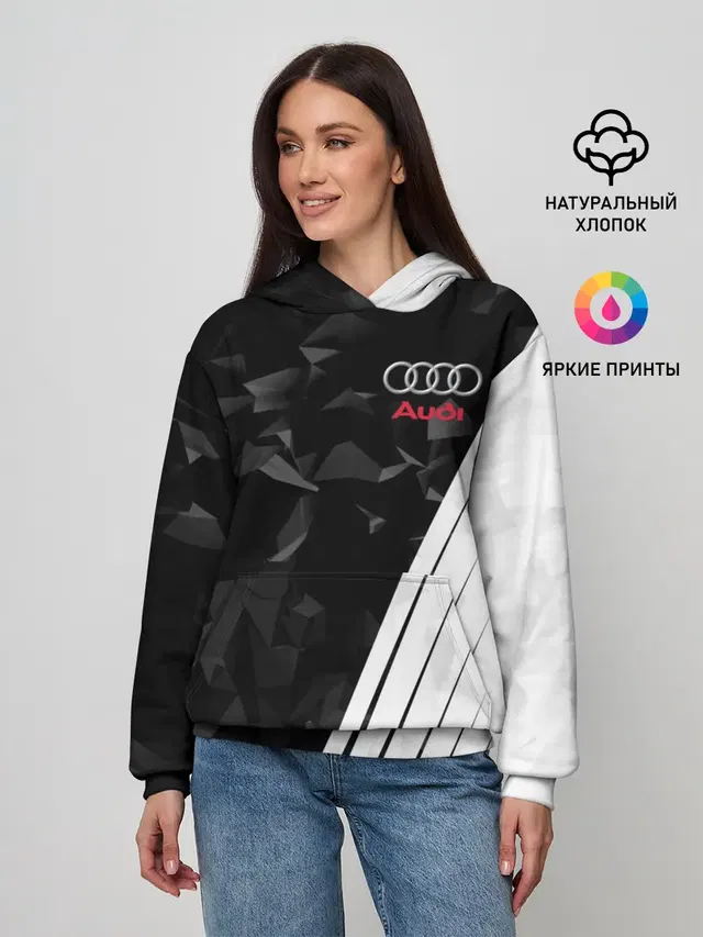 Женское худи с принтом «Audi — AUDI SPORT»
