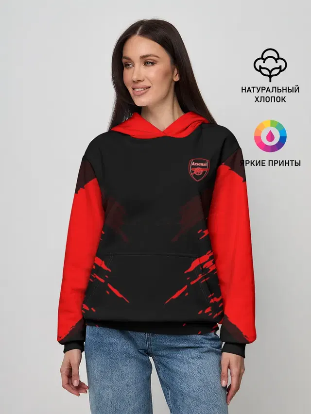 Женское худи с принтом «Arsenal 2018 Sport»