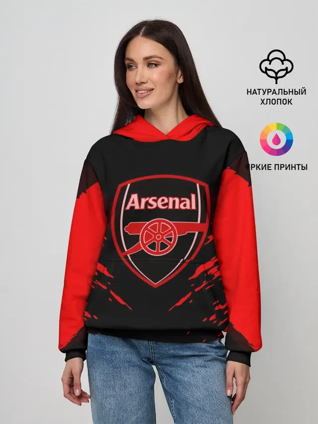 Женское худи с принтом «Arsenal Sport»