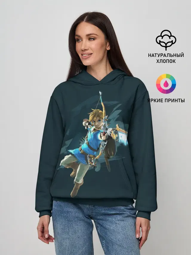 Женское худи с принтом «The Legend of Zelda»