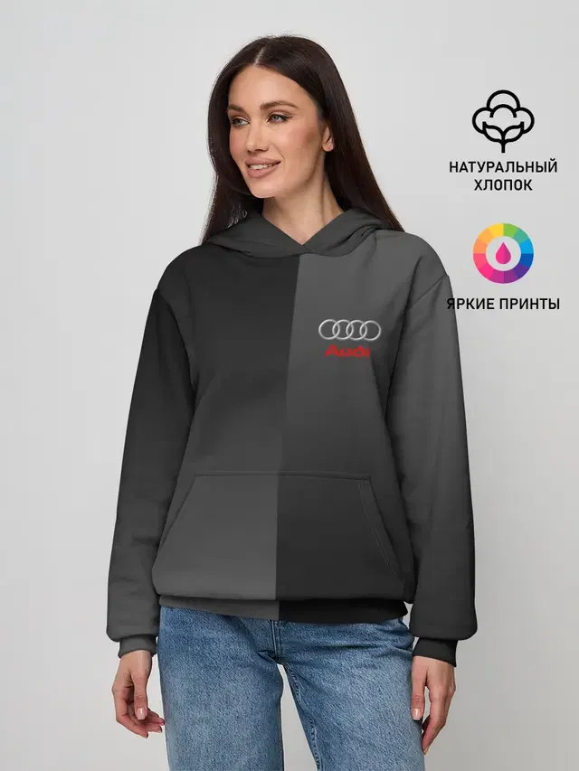 Женское худи с принтом «Audi — AUDI SPORT»