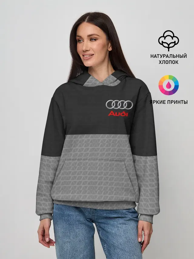 Женское худи с принтом «Audi»