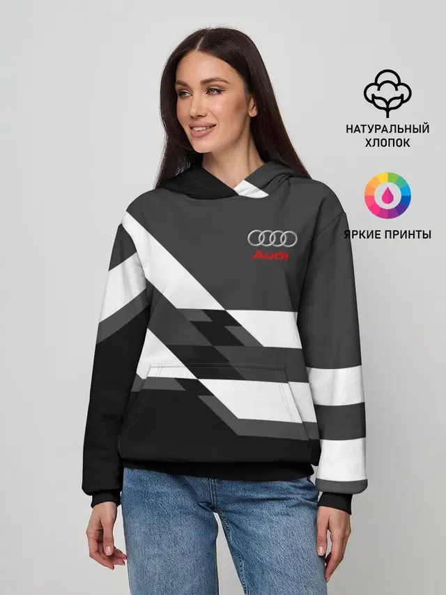 Женское худи с принтом «Audi — AUDI SPORT»