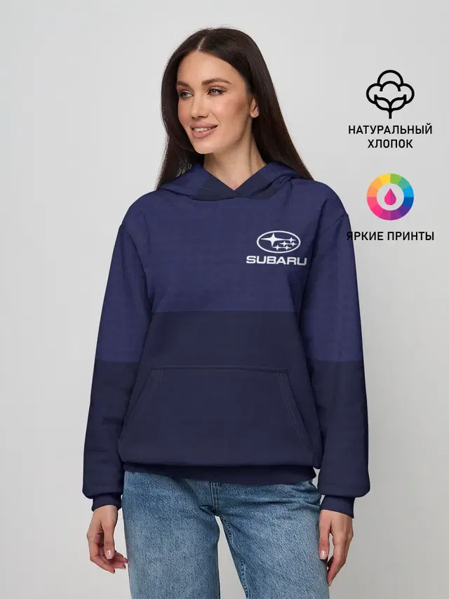 Женское худи с принтом «Subaru — SUBARU SPORT»