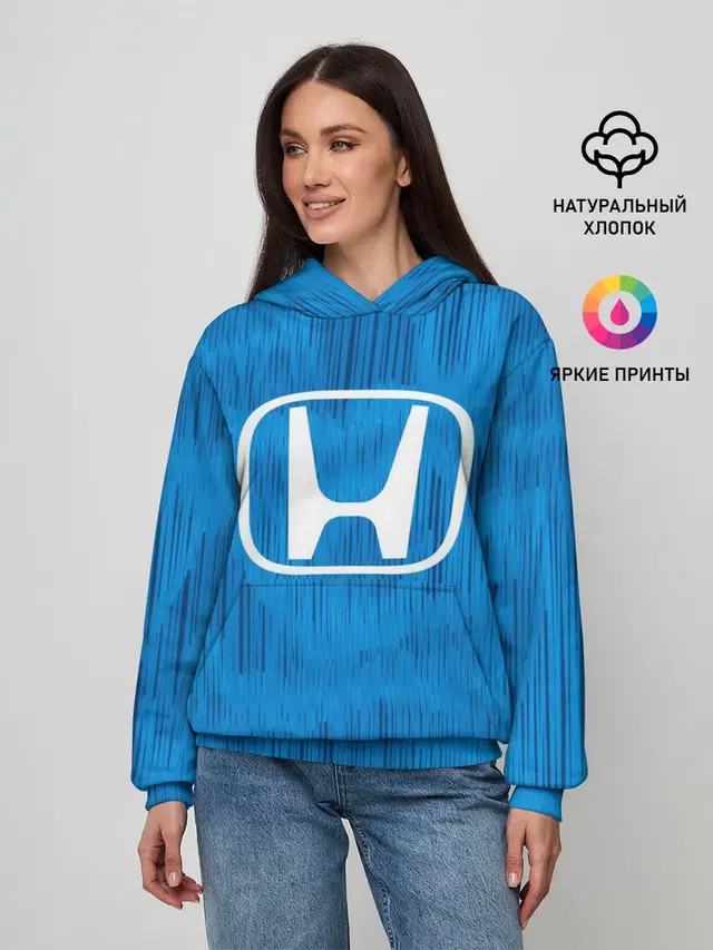 Женское худи с принтом «Honda sport color»
