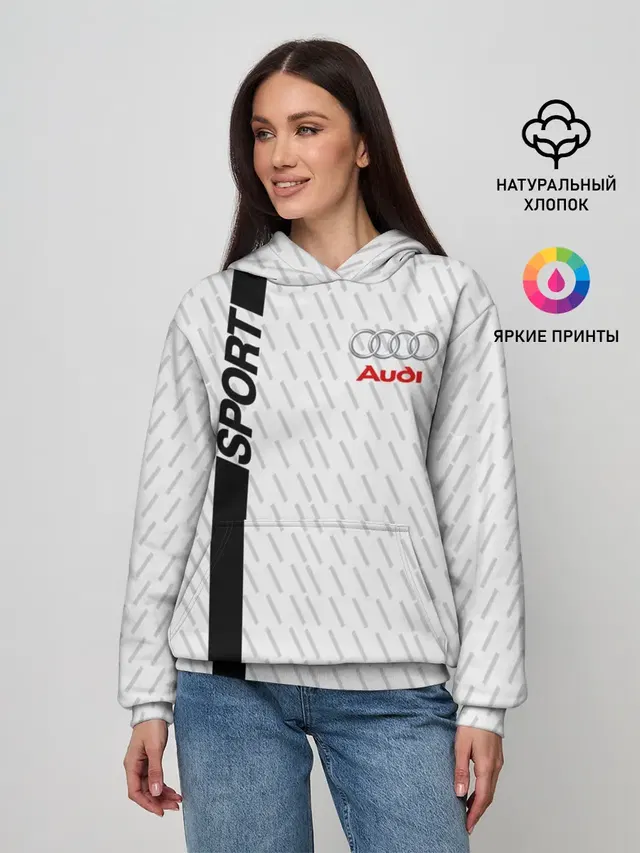 Женское худи с принтом «Audi — AUDI SPORT»