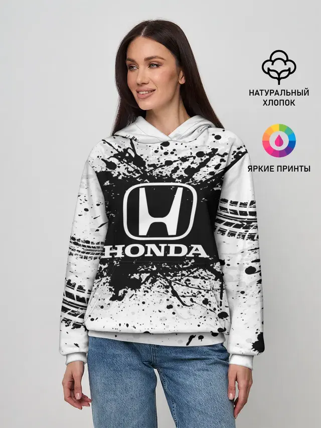 Женское худи с принтом «Honda»