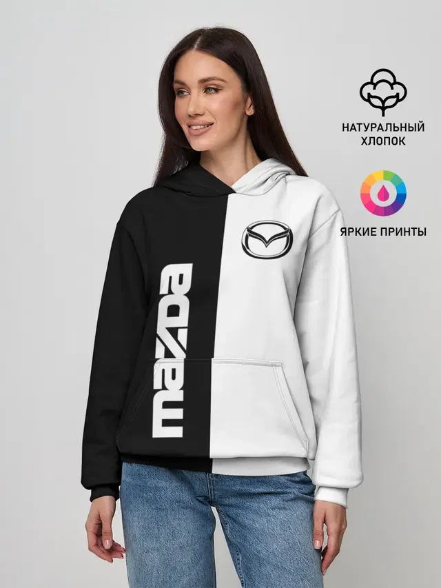 Женское худи с принтом «Mazda»