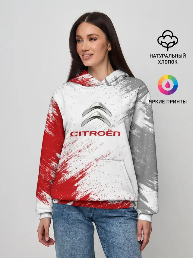Женское худи с принтом «Citroen»