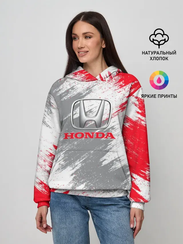 Женское худи с принтом «Car logo»