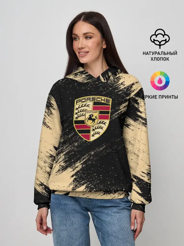 Женское худи с принтом «Porsche»