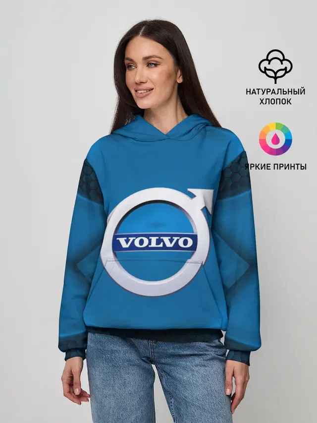 Женское худи с принтом «Volvo SPORT»