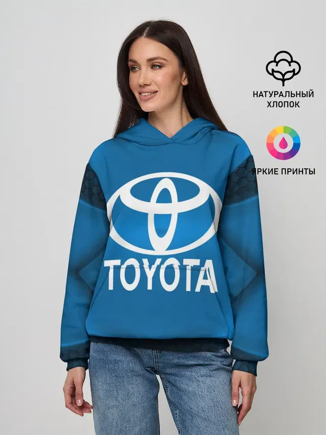 Женское худи с принтом «Тойота — Toyota SPORT»