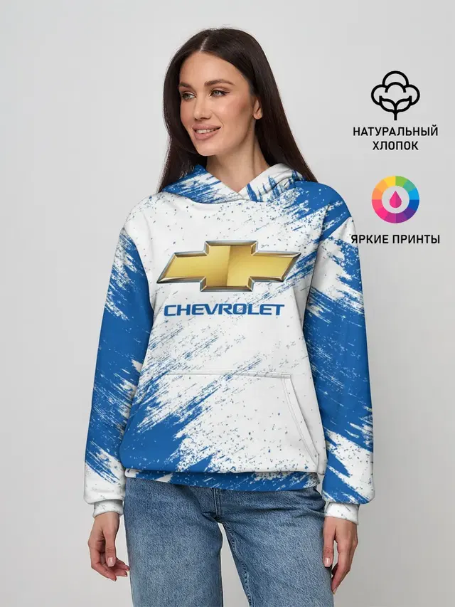 Женское худи с принтом «Chevrolet»