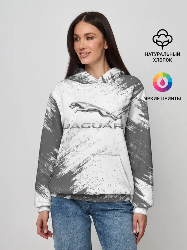Женское худи с принтом «Jaguar»