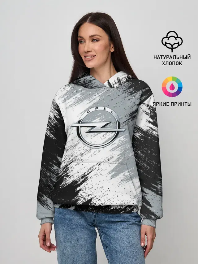 Женское худи с принтом «Opel»