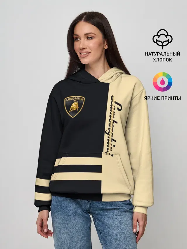 Женское худи с принтом «Lamborghini»