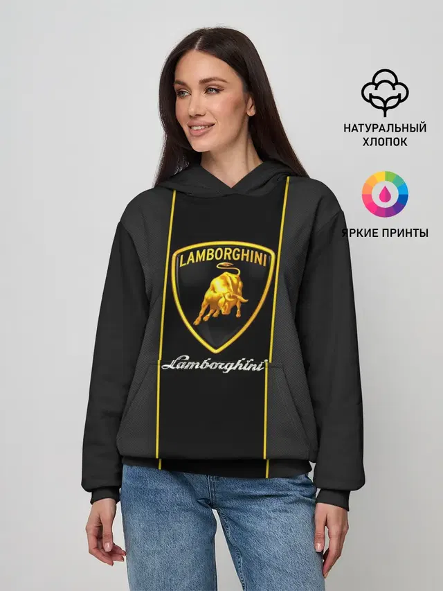 Женское худи с принтом «Lamborghini»