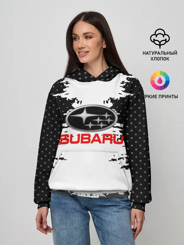 Женское худи с принтом «Automotive brand»