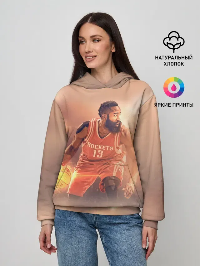 Женское худи с принтом «НБА — NBA Stars»