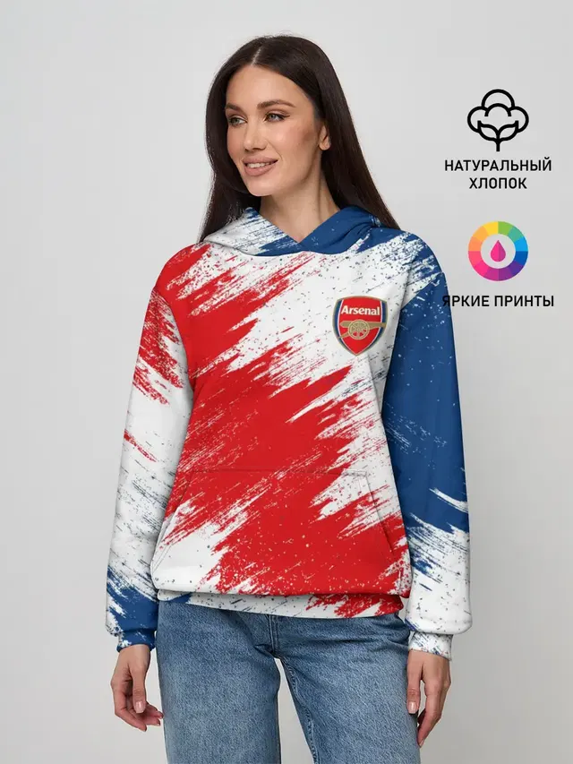 Женское худи с принтом «Football»