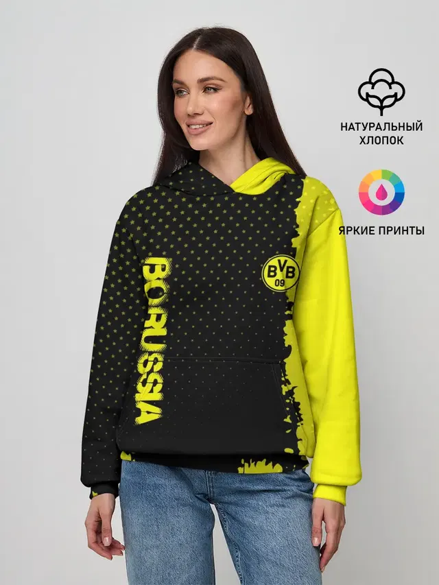 Женское худи с принтом «Borussia — Borussia sport»