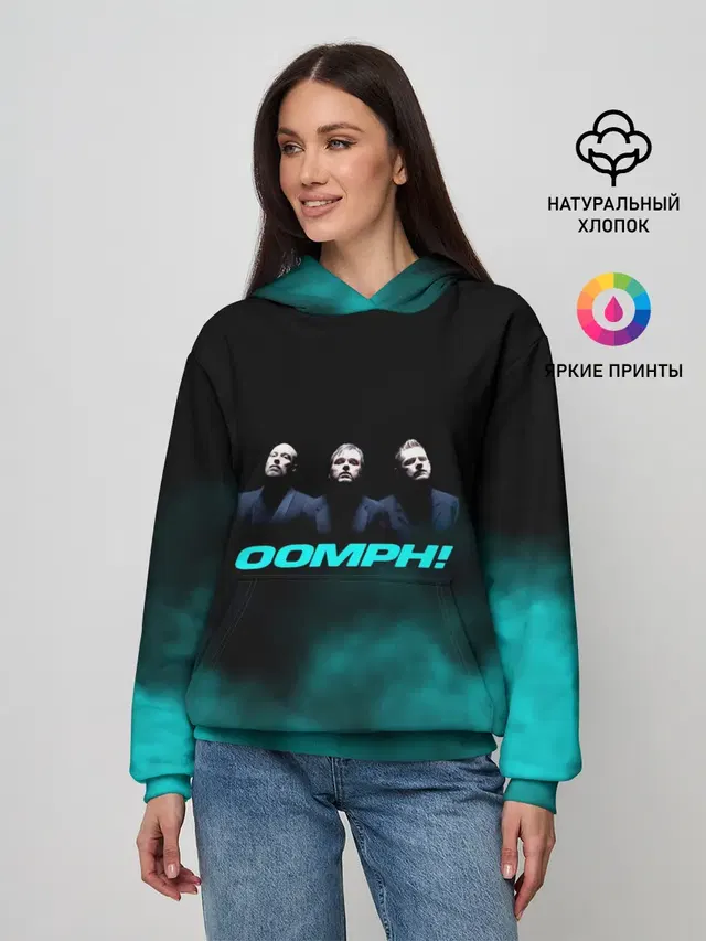 Женское худи с принтом «OOMPH»