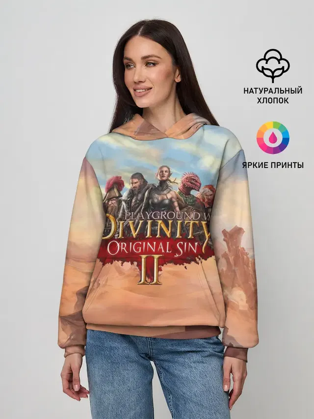 Женское худи с принтом «Divinity»