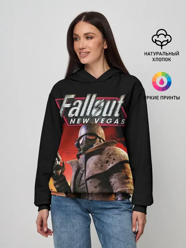 Женское худи с принтом «Fallout New Vegas»